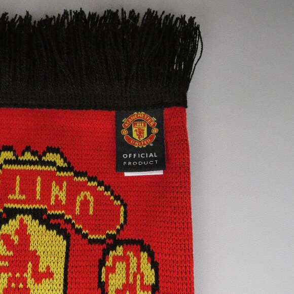 Manchester United FC Scarf Official Product Soccer Football Red Black 152 cm - Picture 12 of 13
